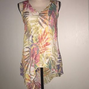 Lovely asymmetrical sleeveless top